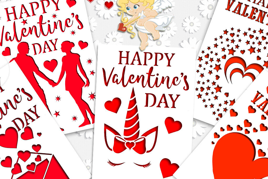 Σετ των 2 Intra απο ξύλο plywood 3mm-4mm πάχος – Πακέτο καρτών Αγίου Βαλεντίνου Δίασταση  20x20 cm INTRAFABR-88511988