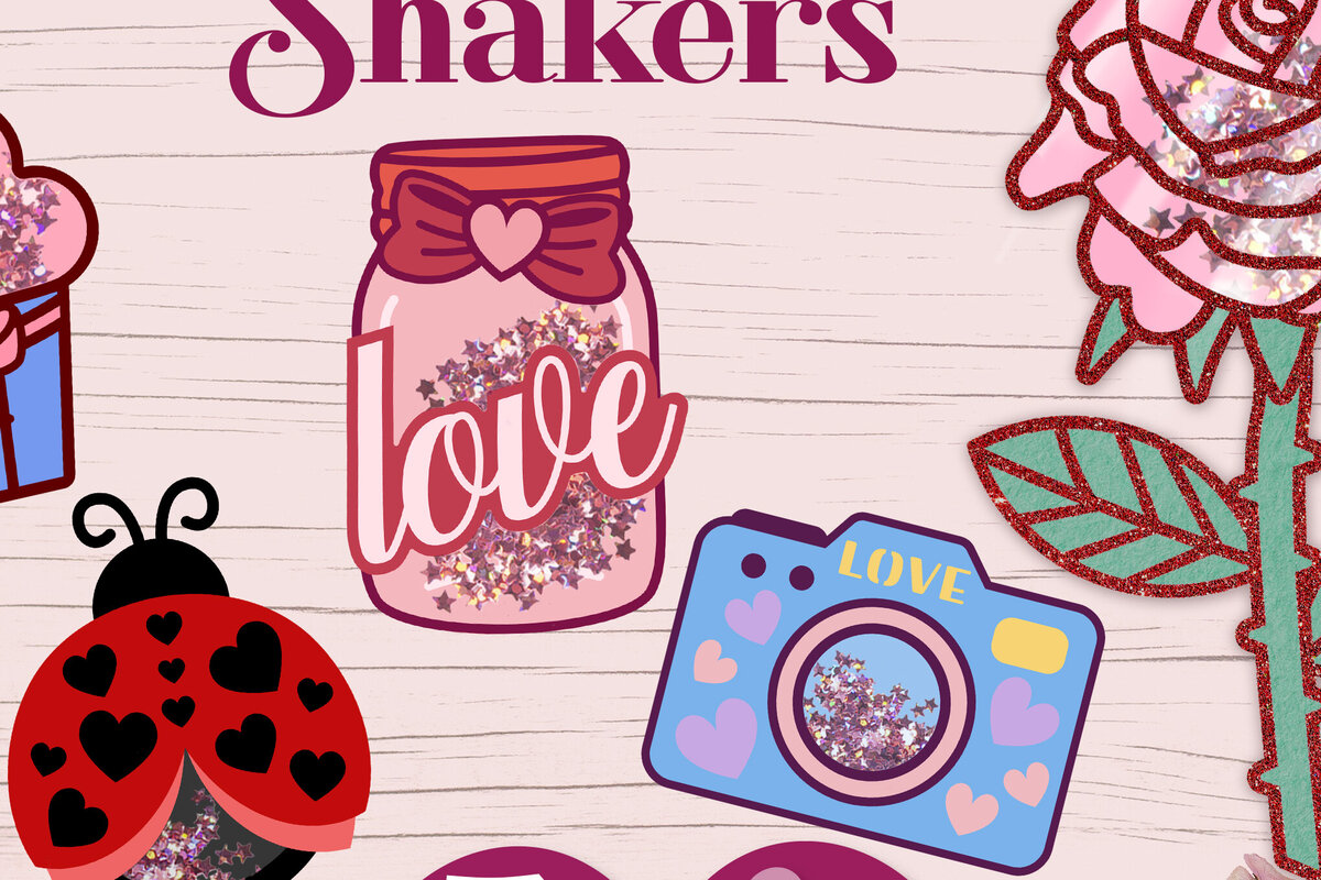 Σετ των 2 Intra απο ξύλο plywood 3mm-4mm πάχος – Πακέτο Valentines Confetti Shakers Δίασταση  20x20 cm INTRAFABR-88293463