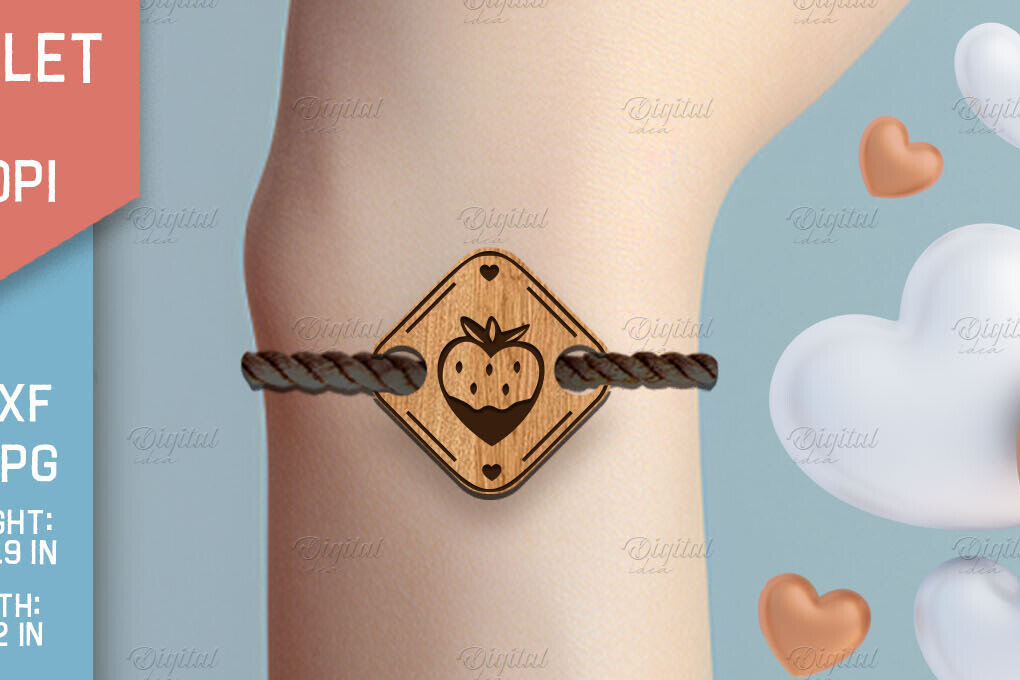 Σετ των 3 Intra απο ξύλο plywood 3mm-4mm πάχος – Βραχιόλι του Αγίου Βαλεντίνου με Δίασταση  20x20 cm INTRAFABR-85705754