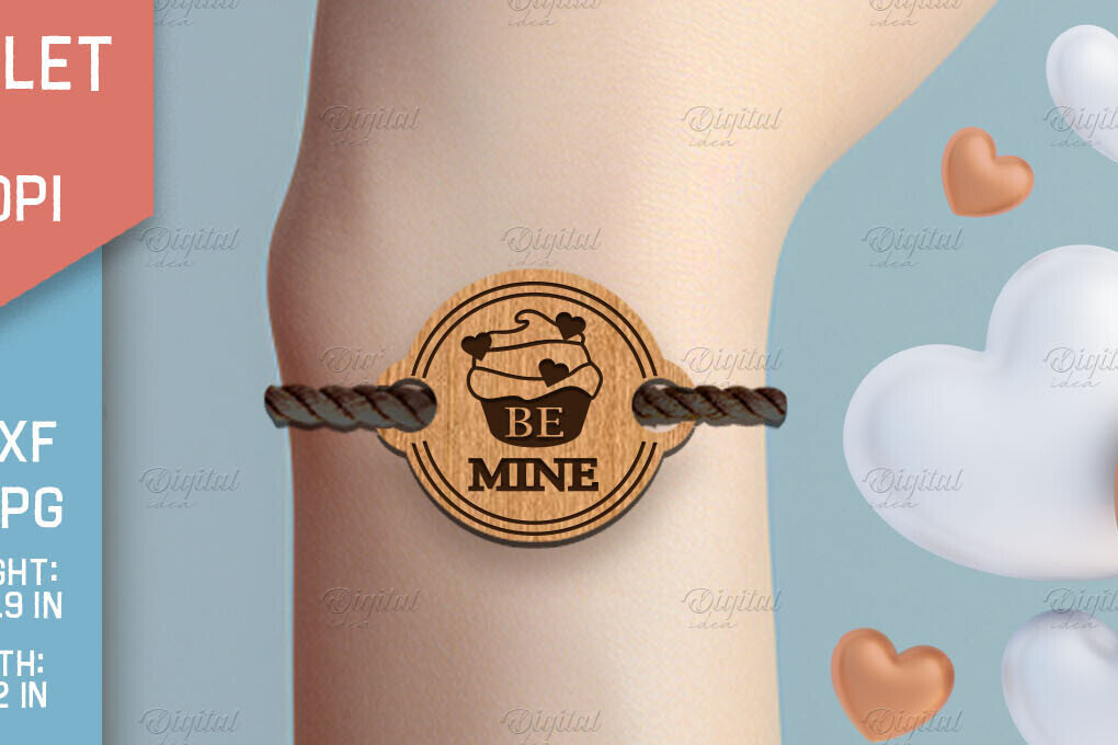 Σετ των 3 Intra απο ξύλο plywood 3mm-4mm πάχος – Βραχιόλι του Αγίου Βαλεντίνου με Δίασταση  20x20 cm INTRAFABR-85705874