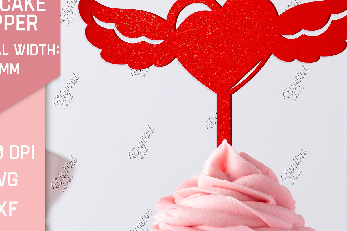 Σετ των 2 Intra απο ξύλο plywood 3mm-4mm πάχος – Τούρτα για την ημέρα του Αγίου Βαλεντίνου. Καρδιά Δίασταση  20x20 cm INTRAFABR-83942948