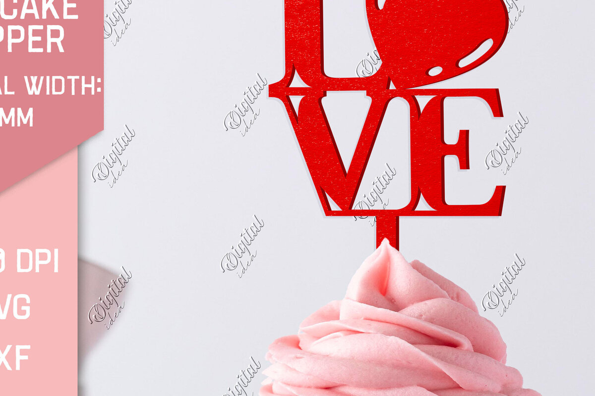 Σετ των 2 Intra απο ξύλο plywood 3mm-4mm πάχος – Τούρτα για την ημέρα του Αγίου Βαλεντίνου. Αγαπήστε το Δίασταση  20x20 cm INTRAFABR-83943401