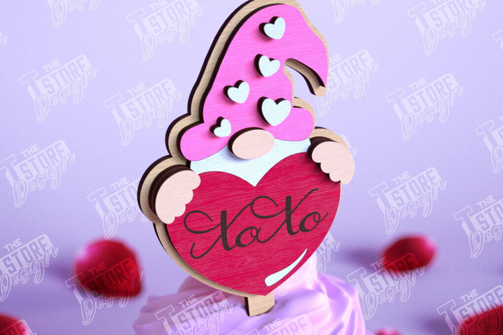 Σετ των 2 Intra απο ξύλο plywood 3mm-4mm πάχος – Τούρτα για την ημέρα του Αγίου Βαλεντίνου |Διακόσμηση τούρτας Δίασταση  20x20 cm INTRAFABR-110125042