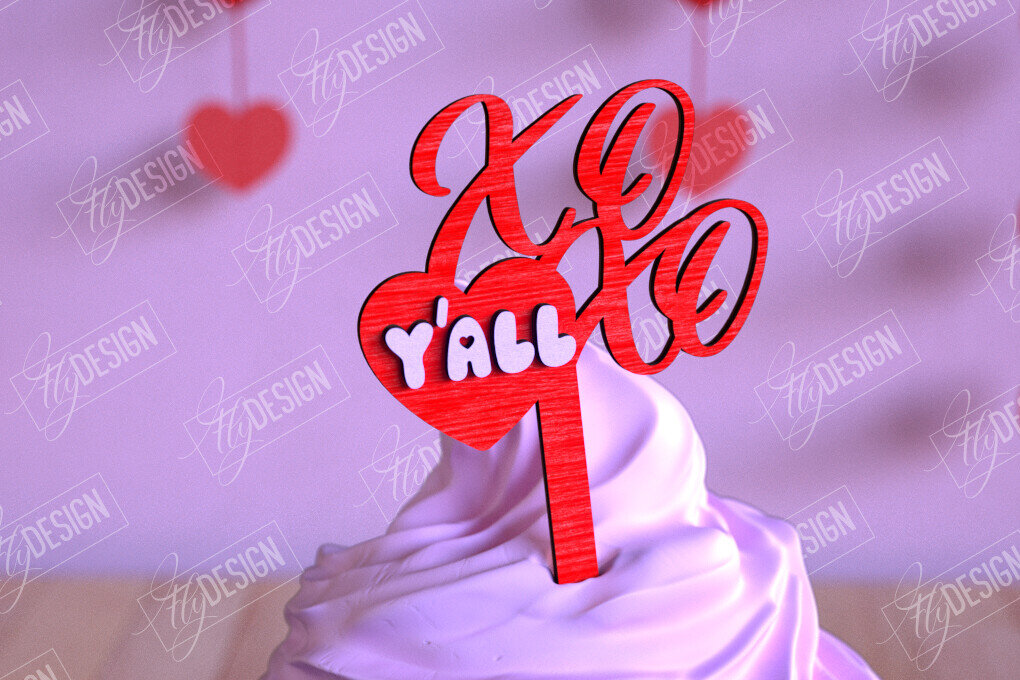 Σετ των 2 Intra απο ξύλο plywood 3mm-4mm πάχος – Τούρτες για την ημέρα του Αγίου Βαλεντίνου | Αρχείο CNC Δίασταση  20x20 cm INTRAFABR-110269117