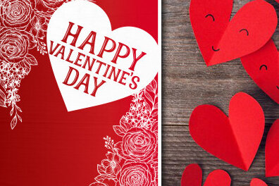 Σετ των 2 Intra απο ξύλο plywood 3mm-4mm πάχος – Κάρτα για την ημέρα του Αγίου Βαλεντίνου Δίασταση  20x20 cm INTRAFABR-52757857