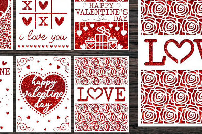 Σετ των 2 Intra απο ξύλο plywood 3mm-4mm πάχος – Πακέτο κάρτας για την ημέρα του Αγίου Βαλεντίνου Δίασταση  20x20 cm INTRAFABR-57584382