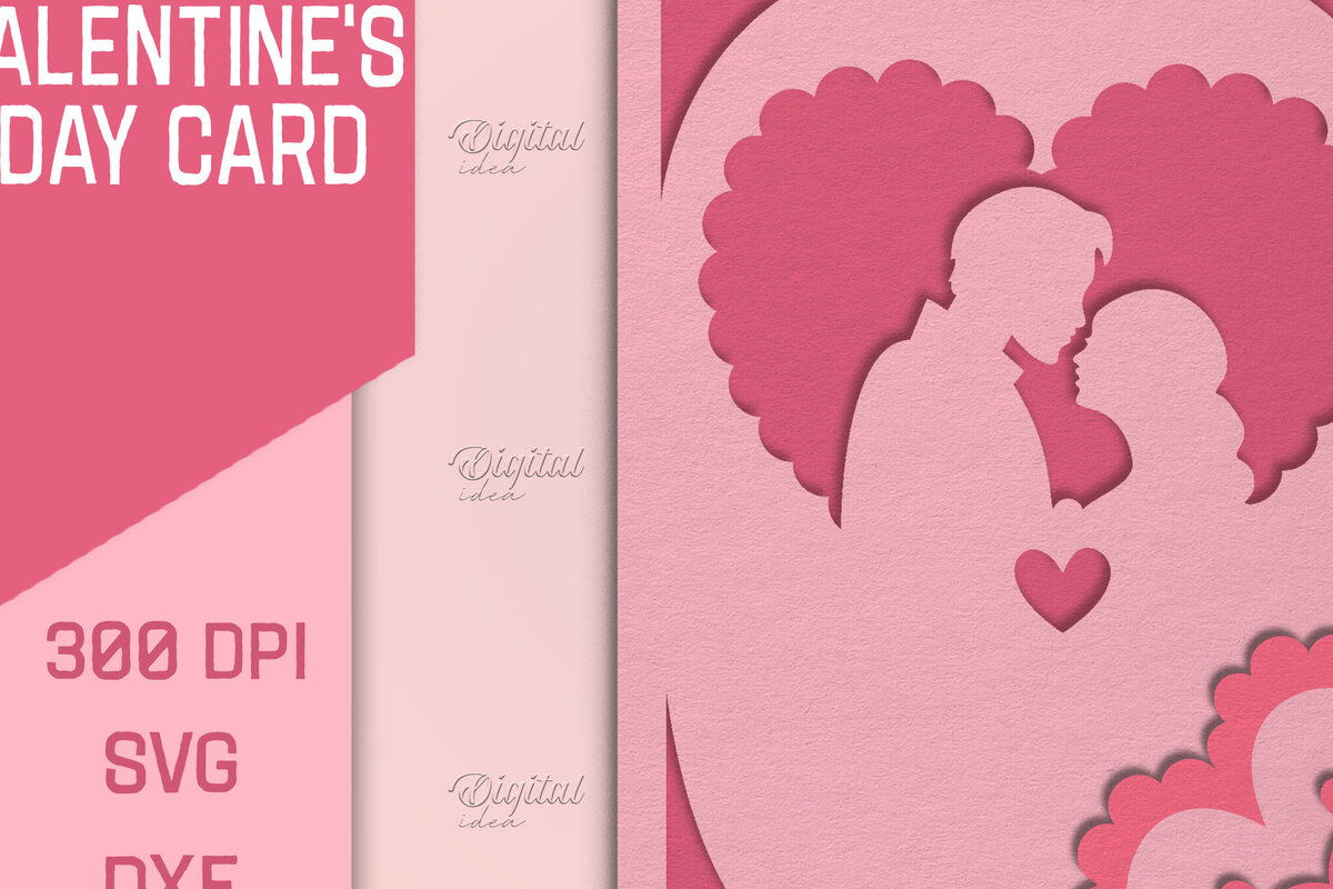 Σετ των 2 Intra απο ξύλο plywood 3mm-4mm πάχος – Κάρτα για την ημέρα του Αγίου Βαλεντίνου. Ευχετήρια κάρτα Δίασταση  20x20 cm INTRAFABR-85385790