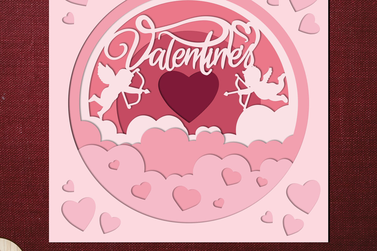 Σετ των 2 Intra απο ξύλο plywood 3mm-4mm πάχος – Στολίδια με έρωτα για την ημέρα του Αγίου Βαλεντίνου Δίασταση  20x20 cm INTRAFABR-87124201