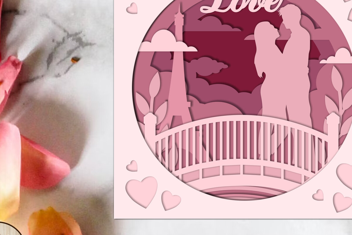 Σετ των 2 Intra απο ξύλο plywood 3mm-4mm πάχος – Διακόσμηση του Αγίου Βαλεντίνου, κομμένα αρχεία Δίασταση  20x20 cm INTRAFABR-87211403