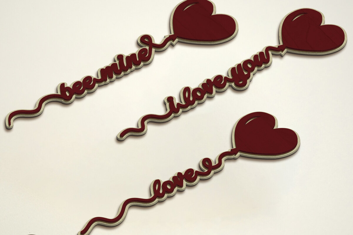 Intra απο ξύλο plywood 3mm-4mm πάχος – Διακοσμητικό αρχείο χειροτεχνίας για την ημέρα του Αγίου Βαλεντίνου Δίασταση  40x30 cm INTRAFABR-88300307