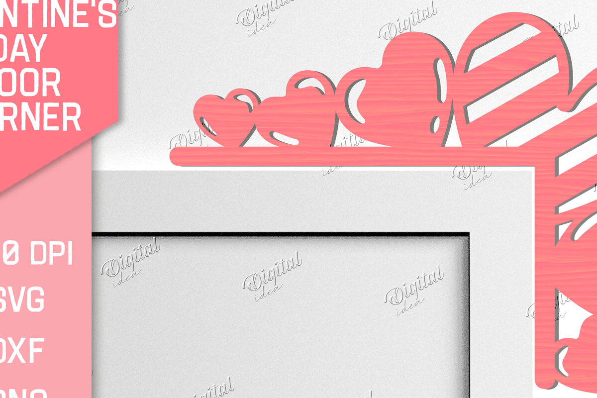 Σετ των 2 Intra απο ξύλο plywood 3mm-4mm πάχος – Γωνιακή για την ημέρα του Αγίου Βαλεντίνου Δίασταση  20x20 cm INTRAFABR-84668299