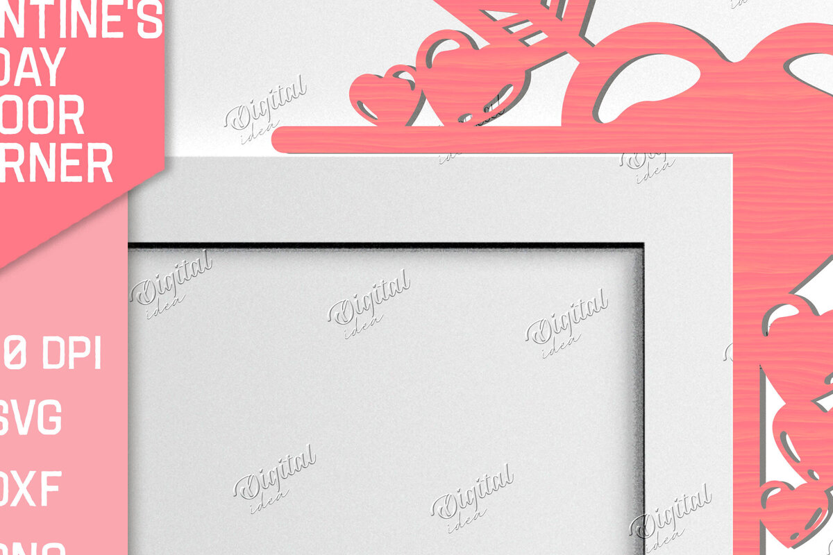 Σετ των 2 Intra απο ξύλο plywood 3mm-4mm πάχος – Γωνιακή για την ημέρα του Αγίου Βαλεντίνου Δίασταση  20x20 cm INTRAFABR-84667406