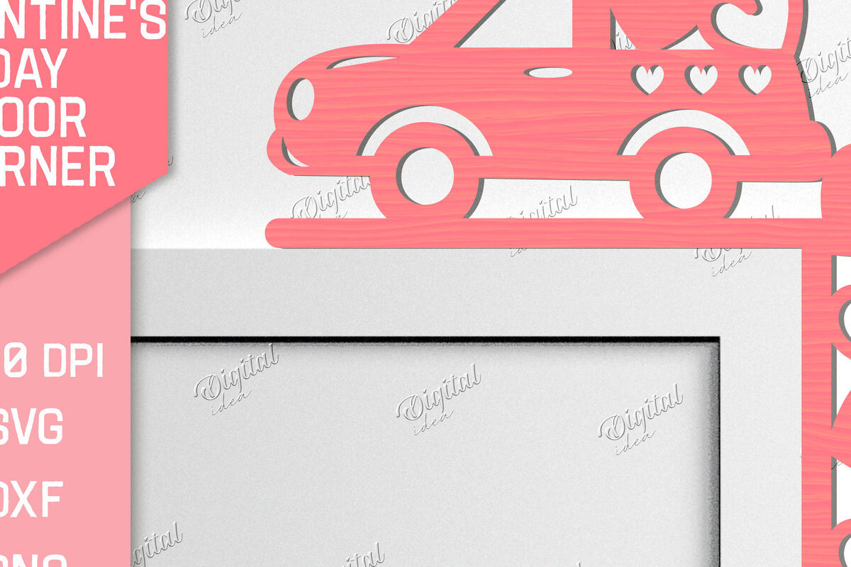 Σετ των 2 Intra απο ξύλο plywood 3mm-4mm πάχος – Γωνιακή για την ημέρα του Αγίου Βαλεντίνου Δίασταση  20x20 cm INTRAFABR-84667931