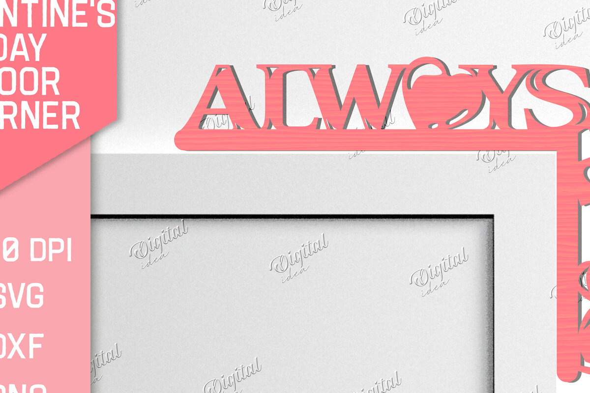 Σετ των 2 Intra απο ξύλο plywood 3mm-4mm πάχος – Γωνιακή για την ημέρα του Αγίου Βαλεντίνου Δίασταση  20x20 cm INTRAFABR-84668012