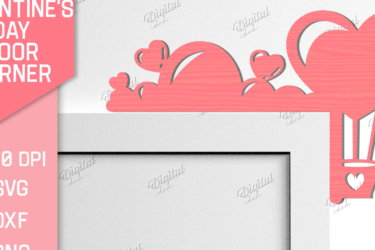 Σετ των 2 Intra απο ξύλο plywood 3mm-4mm πάχος – Γωνιακή για την ημέρα του Αγίου Βαλεντίνου Δίασταση  20x20 cm INTRAFABR-84668058