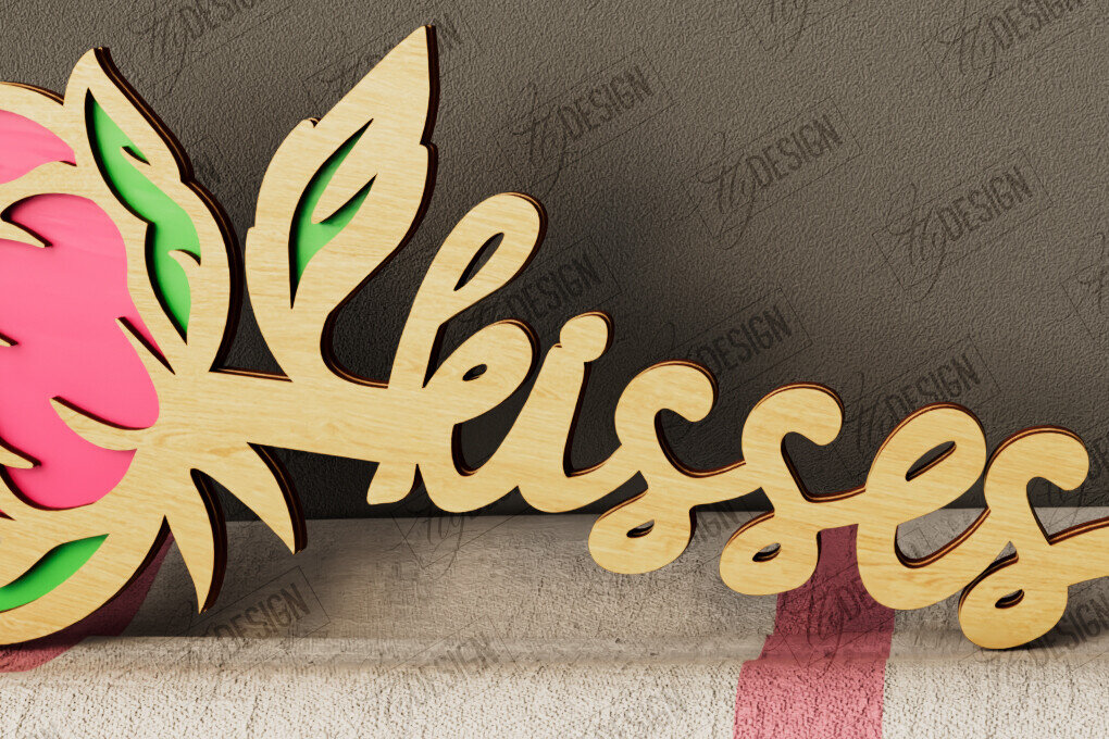 Σετ των 2 Intra απο ξύλο plywood 3mm-4mm πάχος – Λουλούδια του Αγίου Βαλεντίνου | Ρομαντικό δώρο Δίασταση  20x20 cm INTRAFABR-111866220