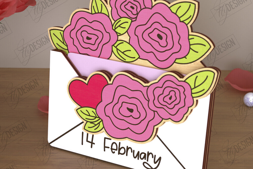 Σετ των 2 Intra απο ξύλο plywood 3mm-4mm πάχος – Κάτοχος δωροκάρτας για την ημέρα του Αγίου Βαλεντίνου | Δώρο Δίασταση  20x20 cm INTRAFABR-110262013