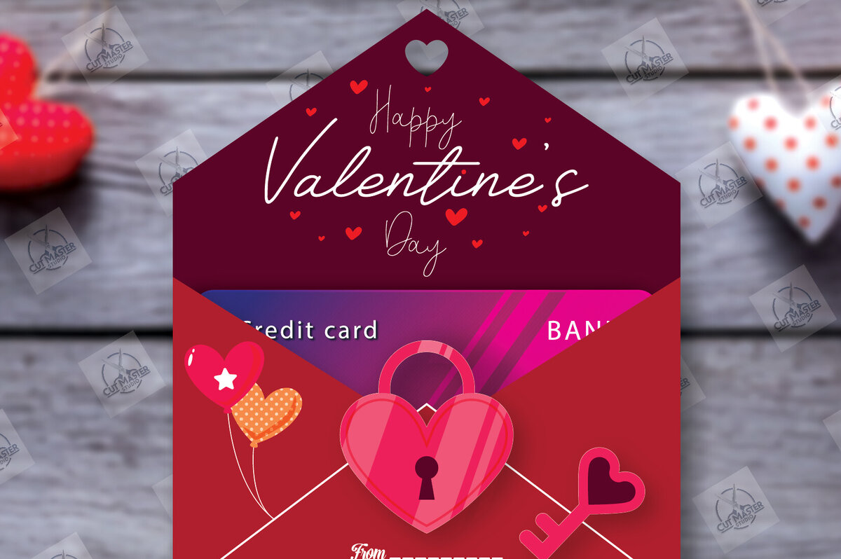 Σετ των 2 Intra απο ξύλο plywood 3mm-4mm πάχος – Κάτοχος δωροκάρτας για την ημέρα του Αγίου Βαλεντίνου Δίασταση  20x20 cm INTRAFABR-113939412