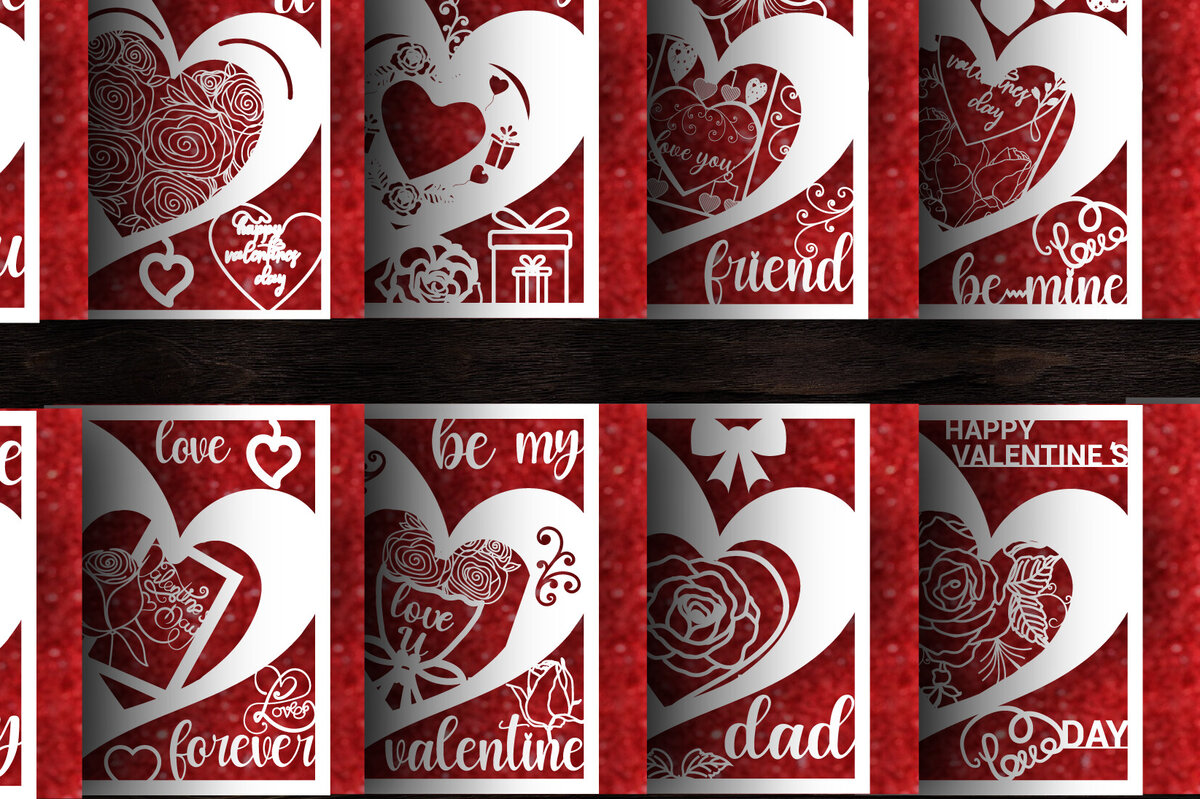 Σετ των 2 Intra απο ξύλο plywood 3mm-4mm πάχος – Δωροκάρτα για την Ημέρα του Αγίου Βαλεντίνου Πακέτο 865 Δίασταση  20x20 cm INTRAFABR-88766240