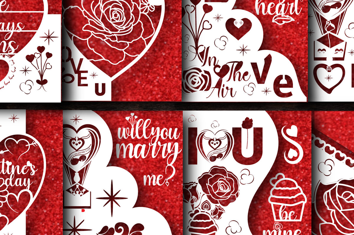 Σετ των 2 Intra απο ξύλο plywood 3mm-4mm πάχος – Δωροκάρτα για την Ημέρα του Αγίου Βαλεντίνου Bundle1008 Δίασταση  20x20 cm INTRAFABR-89301399