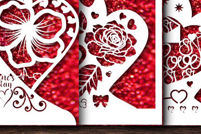 Σετ των 2 Intra απο ξύλο plywood 3mm-4mm πάχος – Δωροκάρτα για την ημέρα του Αγίου Βαλεντίνου Bundle1318 Δίασταση  20x20 cm INTRAFABR-114658063