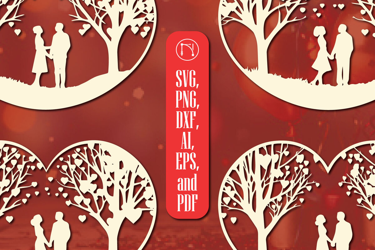 Σετ των 2 Intra απο ξύλο plywood 3mm-4mm πάχος – Πακέτο Heart Element για την Ημέρα του Αγίου Βαλεντίνου Δίασταση  20x20 cm INTRAFABR-85747904