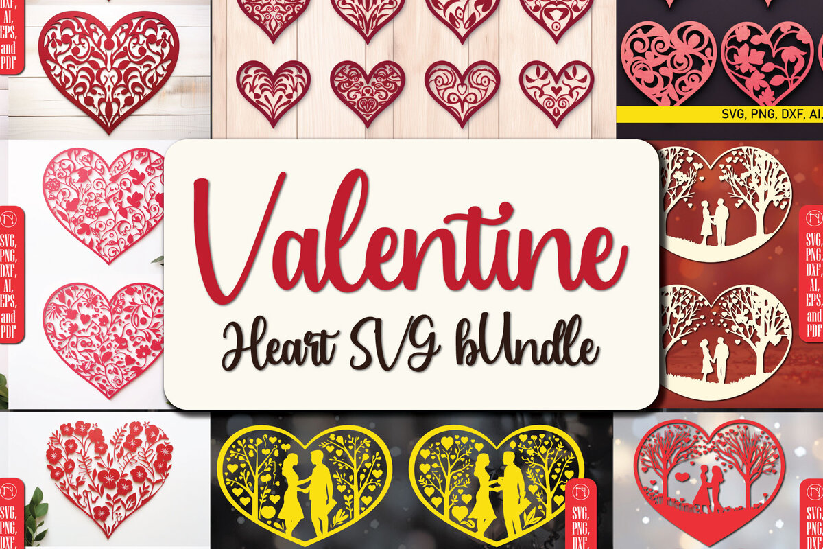 Σετ των 2 Intra απο ξύλο plywood 3mm-4mm πάχος – Πακέτο Heart Element για την Ημέρα του Αγίου Βαλεντίνου Δίασταση  20x20 cm INTRAFABR-85767345