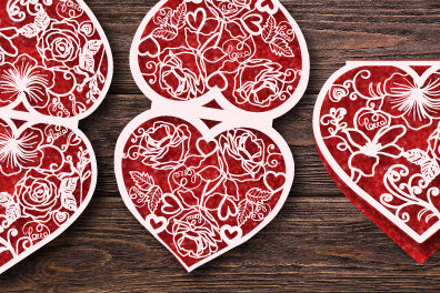 Σετ των 2 Intra απο ξύλο plywood 3mm-4mm πάχος – Δωροκάρτα για την ημέρα του Αγίου Βαλεντίνου 860 Δίασταση  20x20 cm INTRAFABR-87675127