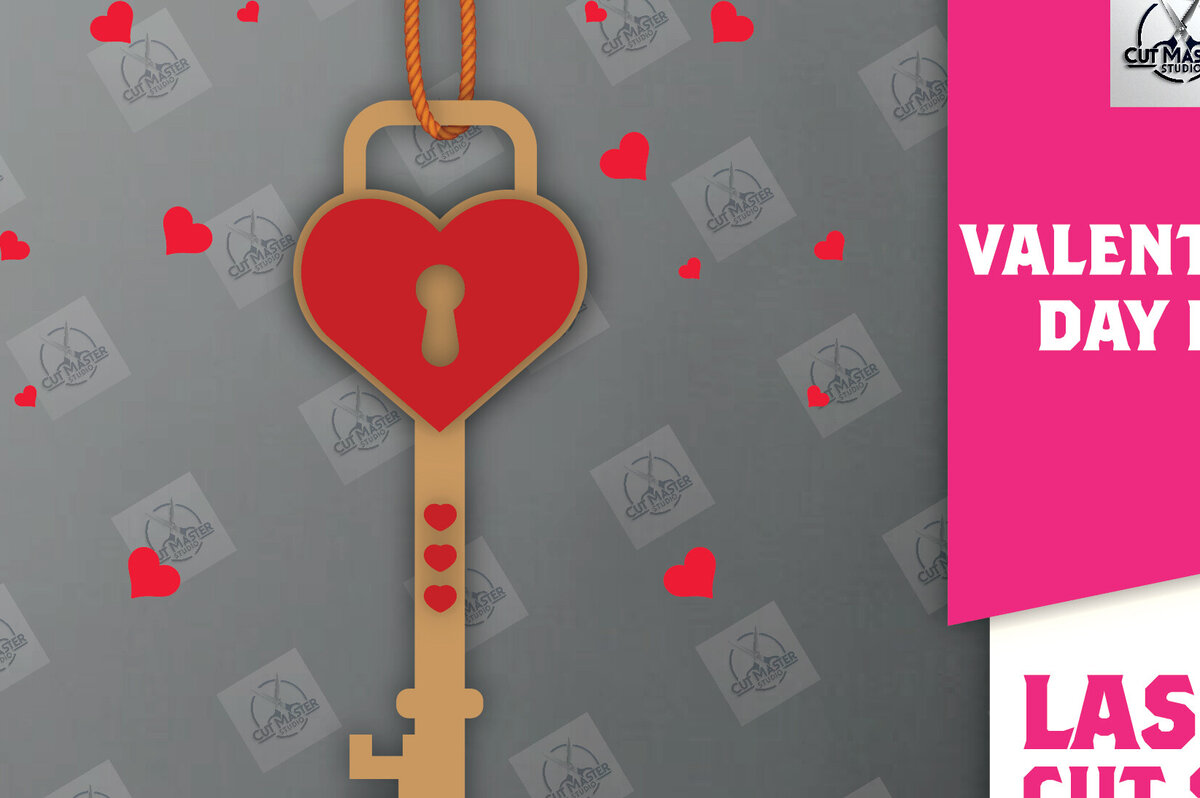 Σετ των 2 Intra απο ξύλο plywood 3mm-4mm πάχος – Ημέρα του Αγίου Βαλεντίνου Key Δίασταση  20x20 cm INTRAFABR-113133725