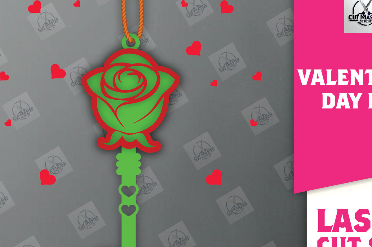 Σετ των 2 Intra απο ξύλο plywood 3mm-4mm πάχος – Ημέρα του Αγίου Βαλεντίνου Key Δίασταση  20x20 cm INTRAFABR-113133421