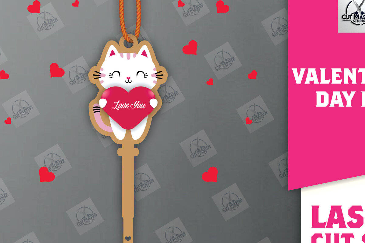 Σετ των 2 Intra απο ξύλο plywood 3mm-4mm πάχος – Ημέρα του Αγίου Βαλεντίνου Key Δίασταση  20x20 cm INTRAFABR-113133471