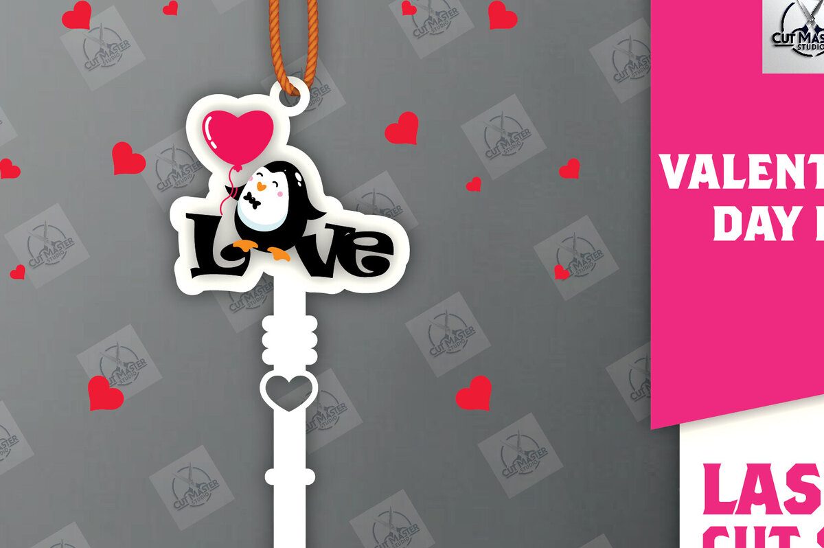 Σετ των 2 Intra απο ξύλο plywood 3mm-4mm πάχος – Ημέρα του Αγίου Βαλεντίνου Key Δίασταση  20x20 cm INTRAFABR-113133572