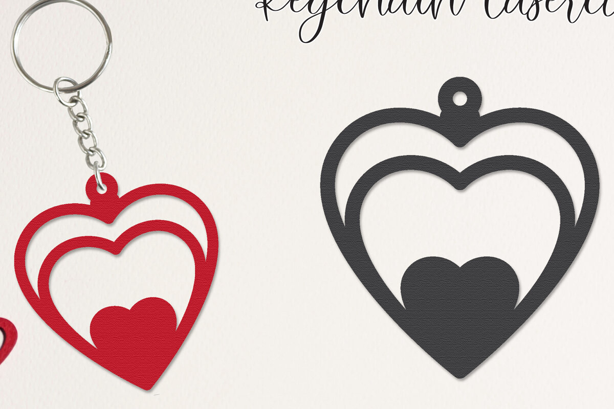 Σετ των 3 Intra απο ξύλο plywood 3mm-4mm πάχος – Κοπή λέιζερ με μπρελόκ για την ημέρα του Αγίου Βαλεντίνου Δίασταση  5x5 cm INTRAFABR-113951969