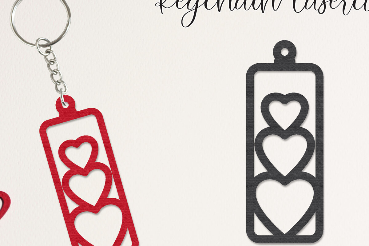 Σετ των 3 Intra απο ξύλο plywood 3mm-4mm πάχος – Κοπή λέιζερ με μπρελόκ για την ημέρα του Αγίου Βαλεντίνου Δίασταση  5x5 cm INTRAFABR-113952069