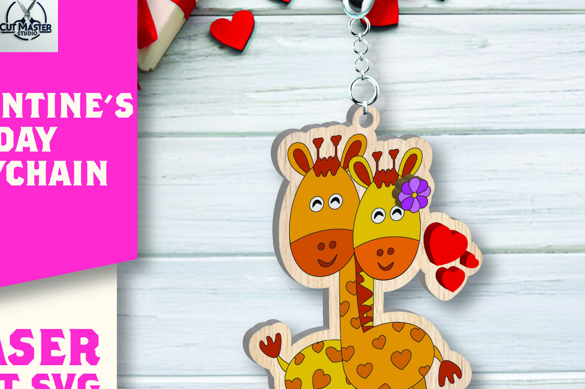 Σετ των 3 Intra απο ξύλο plywood 3mm-4mm πάχος – Μπρελόκ για την Ημέρα του Αγίου Βαλεντίνου Δίασταση  5x5 cm INTRAFABR-109753303