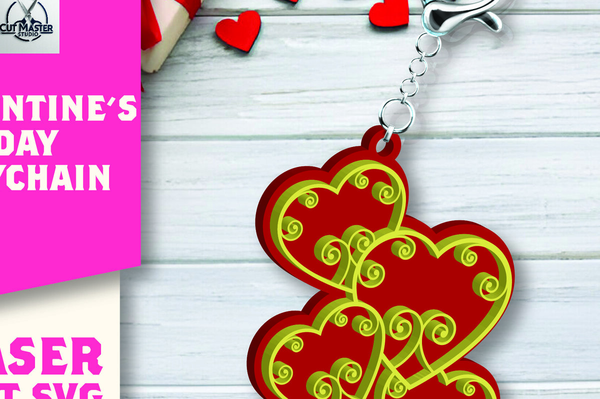 Σετ των 3 Intra απο ξύλο plywood 3mm-4mm πάχος – Μπρελόκ για την Ημέρα του Αγίου Βαλεντίνου Δίασταση  5x5 cm INTRAFABR-109702421