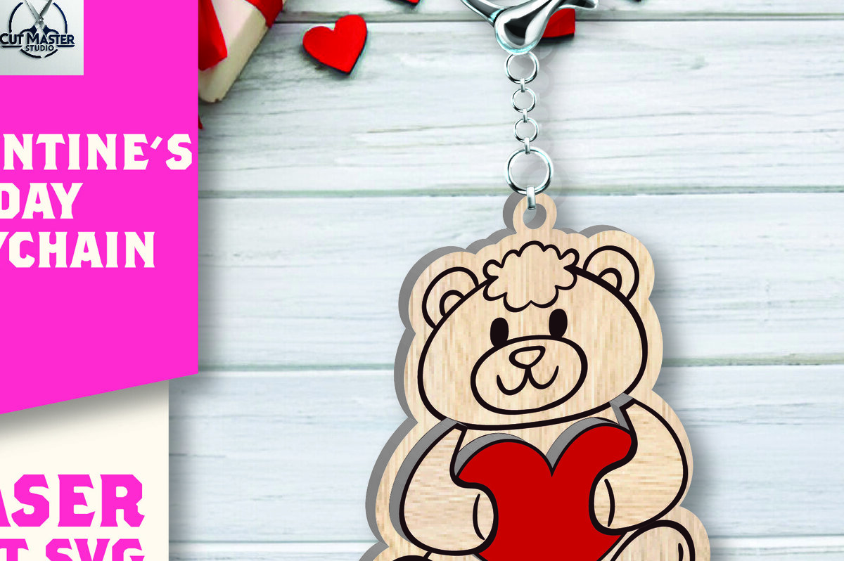 Σετ των 3 Intra απο ξύλο plywood 3mm-4mm πάχος – Μπρελόκ για την Ημέρα του Αγίου Βαλεντίνου Δίασταση  5x5 cm INTRAFABR-109753212