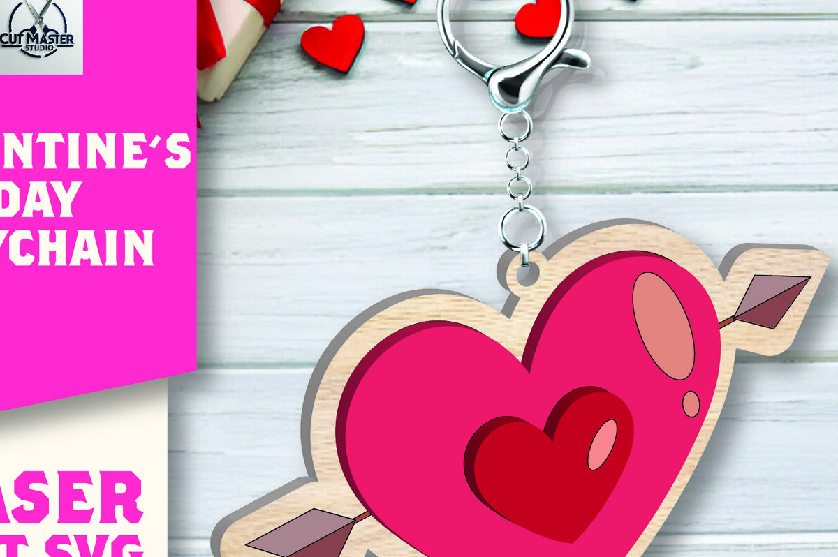 Σετ των 3 Intra απο ξύλο plywood 3mm-4mm πάχος – Μπρελόκ για την Ημέρα του Αγίου Βαλεντίνου Δίασταση  5x5 cm INTRAFABR-109753255