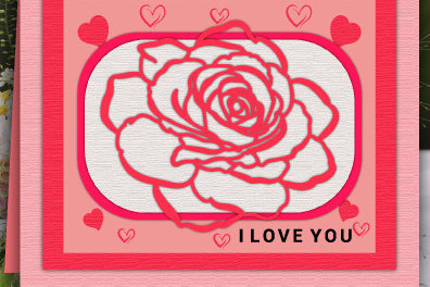 Σετ των 2 Intra απο ξύλο plywood 3mm-4mm πάχος – Αρχείο αποκοπής Layer Day Valentine 1366 Δίασταση  20x20 cm INTRAFABR-115144516