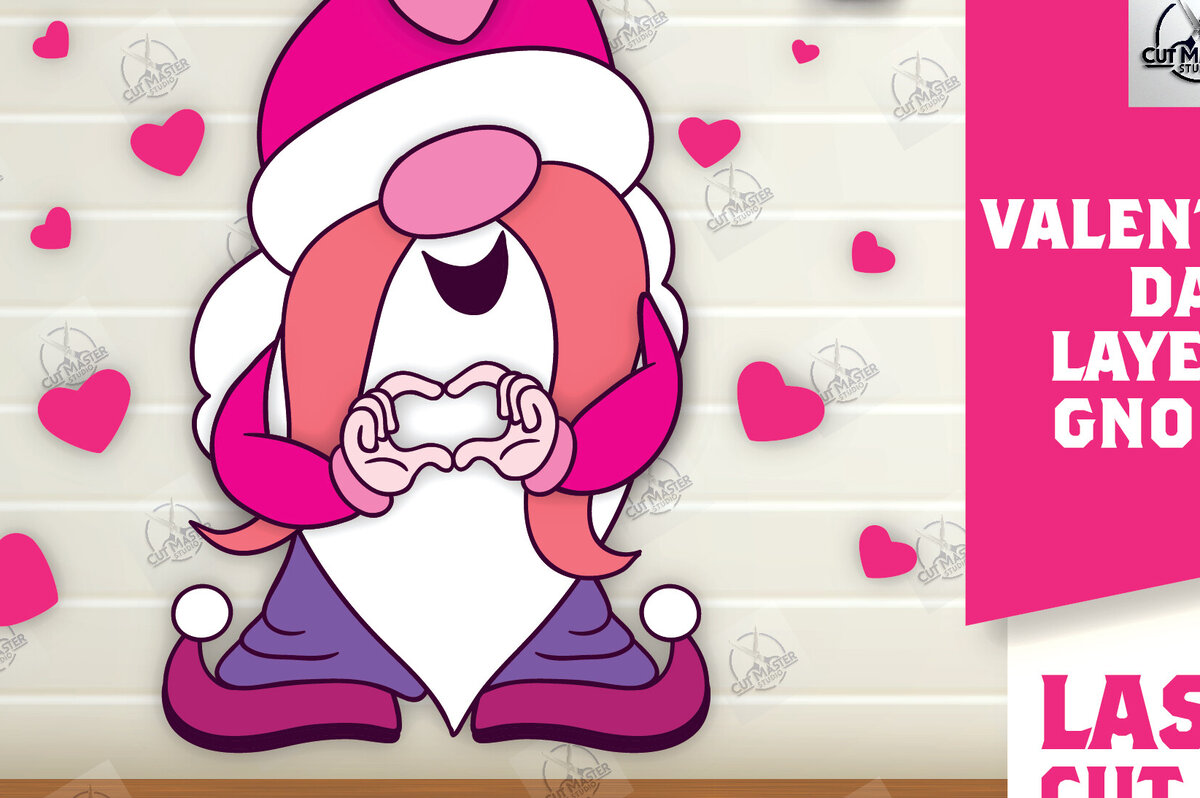 Σετ των 2 Intra απο ξύλο plywood 3mm-4mm πάχος – Κοψίματα με λέιζερ για την ημέρα του Αγίου Βαλεντίνου Δίασταση  20x20 cm INTRAFABR-112336216