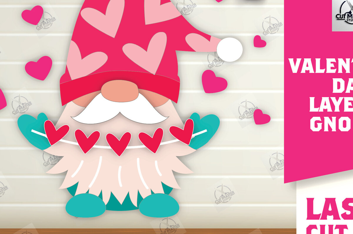 Σετ των 2 Intra απο ξύλο plywood 3mm-4mm πάχος – Κοψίματα με λέιζερ για την ημέρα του Αγίου Βαλεντίνου Δίασταση  20x20 cm INTRAFABR-112336050