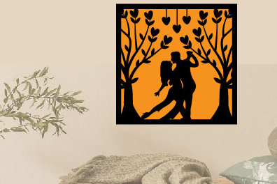 Σετ των 2 Intra απο ξύλο plywood 3mm-4mm πάχος – Αρχείο κοπής μετάλλου με λέιζερ για την ημέρα του Αγίου Βαλεντίνου Δίασταση  20x20 cm INTRAFABR-88086811