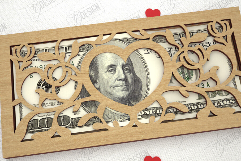 Σετ των 2 Intra απο ξύλο plywood 3mm-4mm πάχος – Κάτοχος χρημάτων για την ημέρα του Αγίου Βαλεντίνου | Ιδέα δώρου Δίασταση  20x20 cm INTRAFABR-111357896