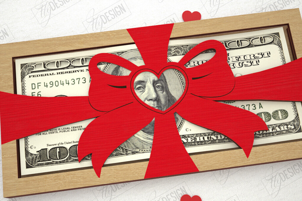 Σετ των 2 Intra απο ξύλο plywood 3mm-4mm πάχος – Κάτοχος χρημάτων για την ημέρα του Αγίου Βαλεντίνου | Ιδέα δώρου Δίασταση  20x20 cm INTRAFABR-111357923