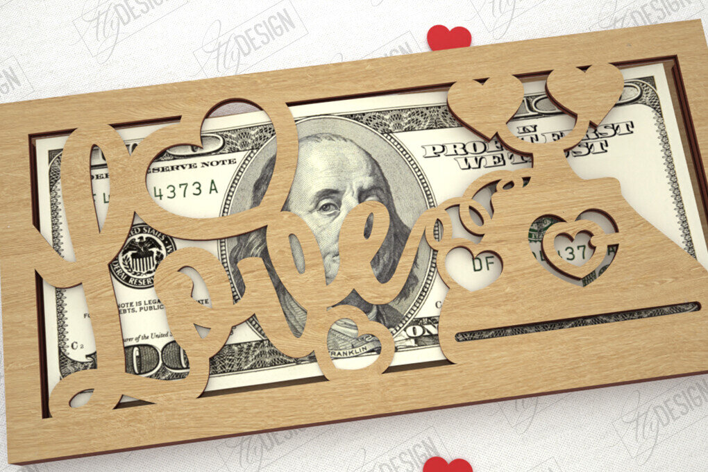 Σετ των 2 Intra απο ξύλο plywood 3mm-4mm πάχος – Κάτοχος χρημάτων για την ημέρα του Αγίου Βαλεντίνου | Ιδέα δώρου Δίασταση  20x20 cm INTRAFABR-111357935