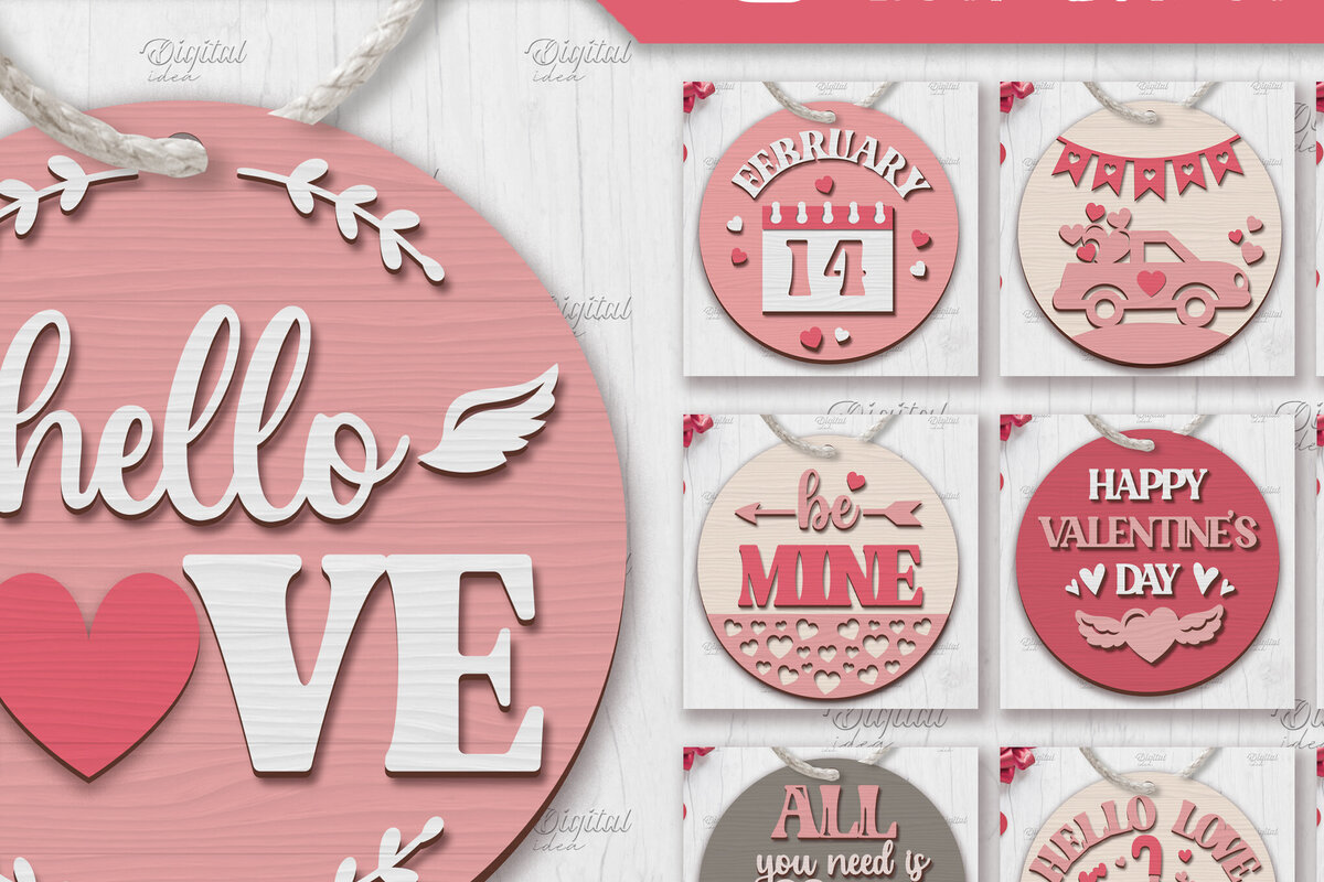 Intra απο ξύλο plywood 3mm-4mm πάχος – Πακέτο στολίδι του Αγίου Βαλεντίνου Δίασταση  20x20 cm INTRAFABR-85774039