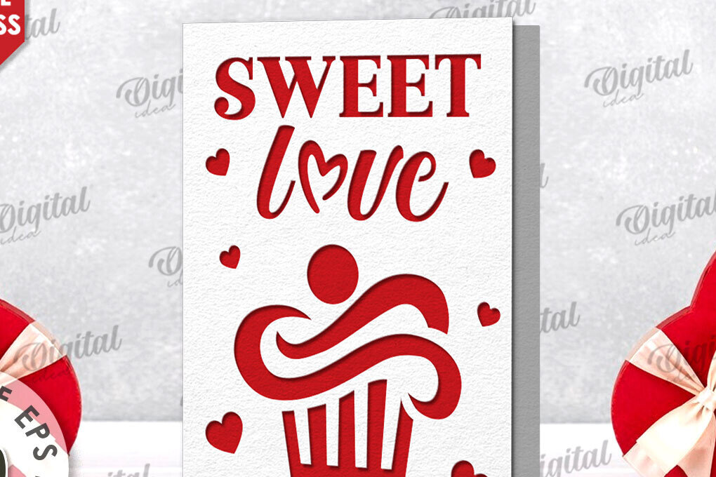 Σετ των 2 Intra απο ξύλο plywood 3mm-4mm πάχος – Χαρτί κάρτα για την ημέρα του Αγίου Βαλεντίνου. Αγαπήστε το Δίασταση  20x20 cm INTRAFABR-114392572