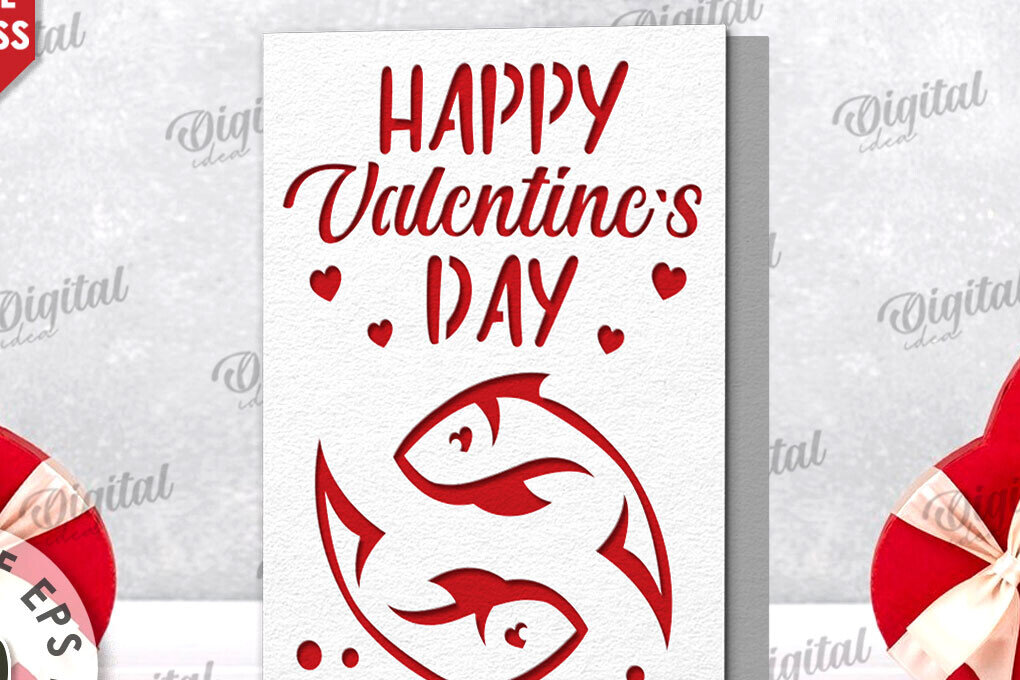 Σετ των 2 Intra απο ξύλο plywood 3mm-4mm πάχος – Χαρτί κάρτα για την ημέρα του Αγίου Βαλεντίνου. Αγαπήστε το Δίασταση  20x20 cm INTRAFABR-114392611