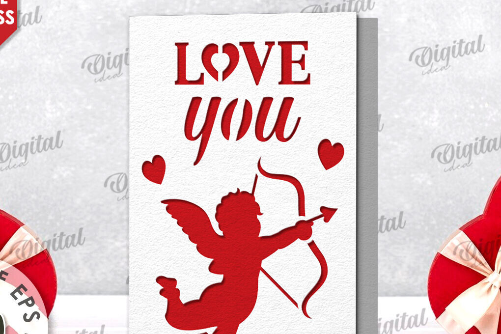 Σετ των 2 Intra απο ξύλο plywood 3mm-4mm πάχος – Χαρτί κάρτα για την ημέρα του Αγίου Βαλεντίνου. Αγαπήστε το Δίασταση  20x20 cm INTRAFABR-114392783