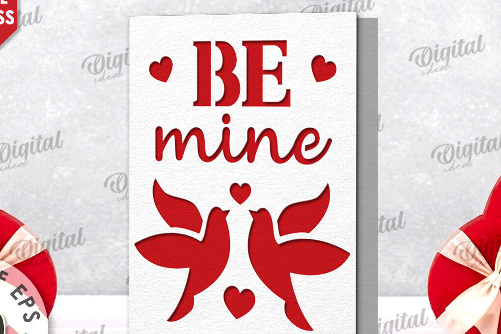 Σετ των 2 Intra απο ξύλο plywood 3mm-4mm πάχος – Χαρτί κάρτα για την ημέρα του Αγίου Βαλεντίνου. Αγαπήστε το Δίασταση  20x20 cm INTRAFABR-114392891